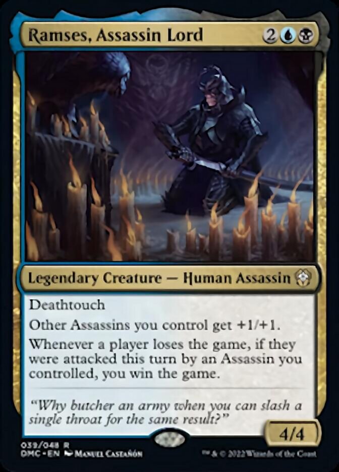 Ramses, Assassin Lord [Dominaria United Commander] | Golgari Games