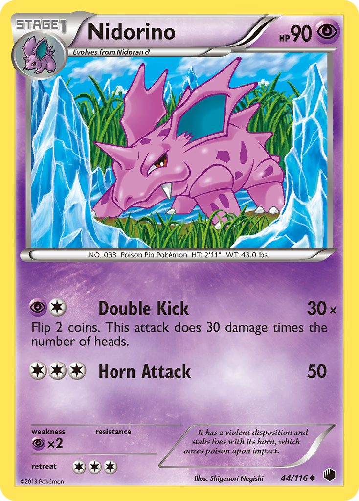 Nidorino (44/116) [Black & White: Plasma Freeze] | Golgari Games