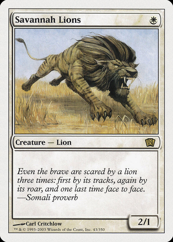 Savannah Lions [Eighth Edition] | Local Legends