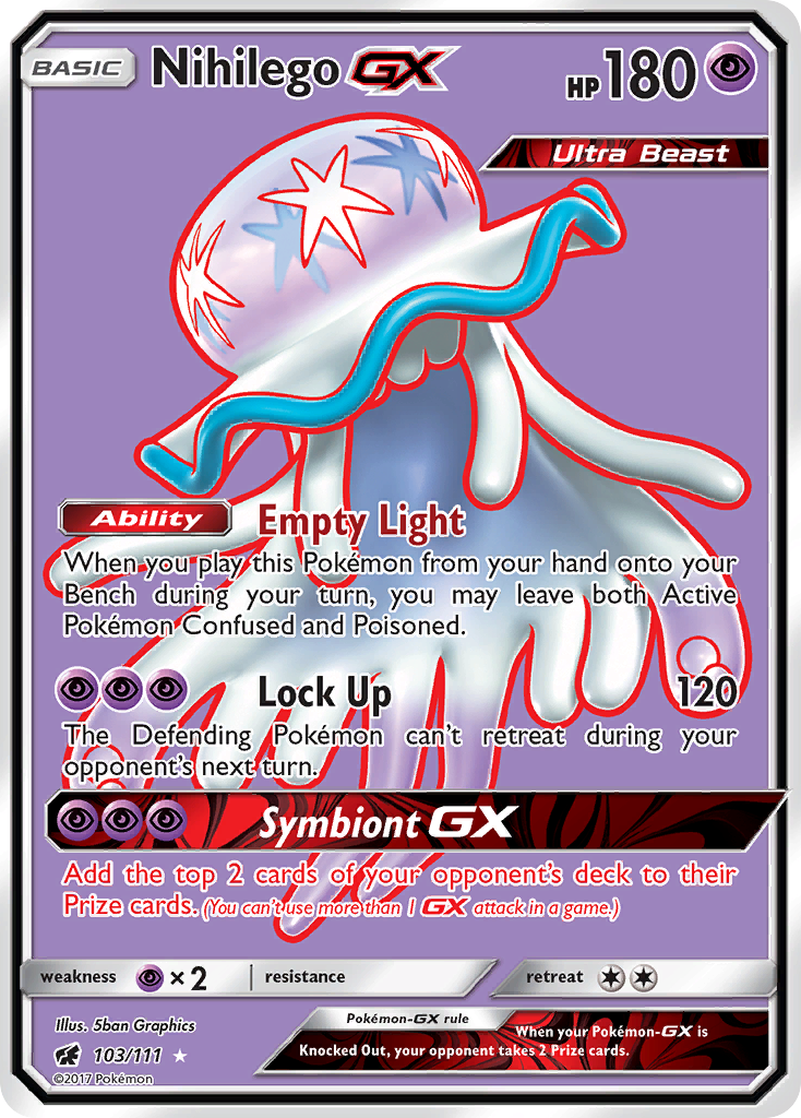 Nihilego GX (103/111) [Sun & Moon: Crimson Invasion] | Golgari Games