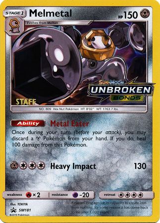 Melmetal (SM181) (Staff Prerelease Promo) [Sun & Moon: Black Star Promos] | Golgari Games