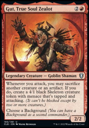 Gut, True Soul Zealot [Commander Legends: Battle for Baldur's Gate] | Local Legends