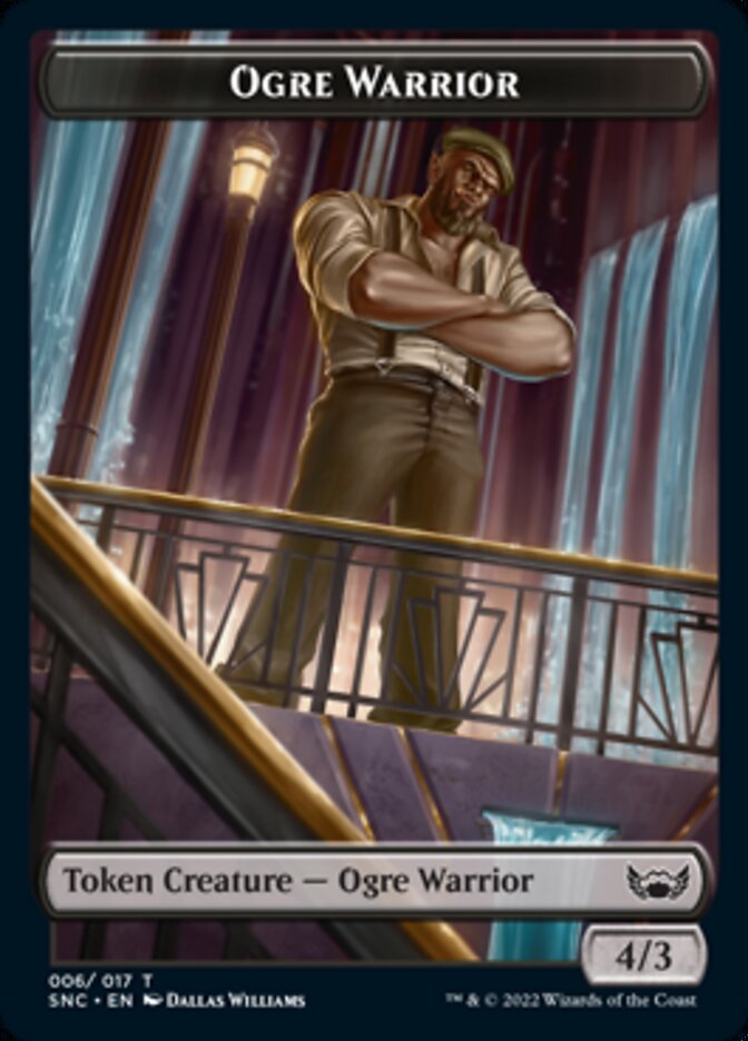 Ogre Warrior // Copy Double-sided Token [Streets of New Capenna Tokens] | Golgari Games