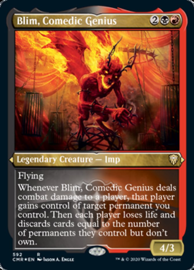 Blim, Comedic Genius (Etched) [Commander Legends] | Golgari Games