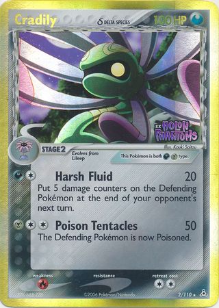 Cradily (2/110) (Delta Species) (Stamped) [EX: Holon Phantoms] | Local Legends