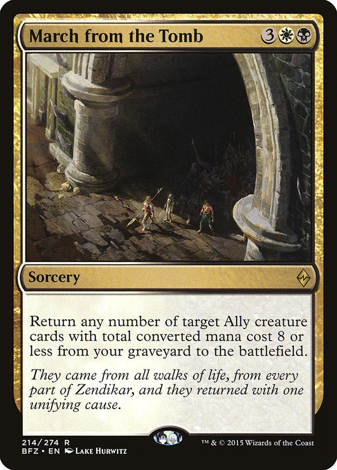 March from the Tomb [Battle for Zendikar] | Local Legends