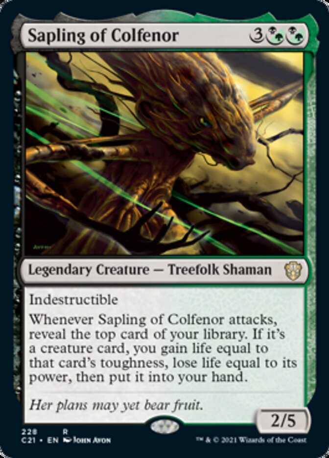 Sapling of Colfenor [Commander 2021] | Golgari Games