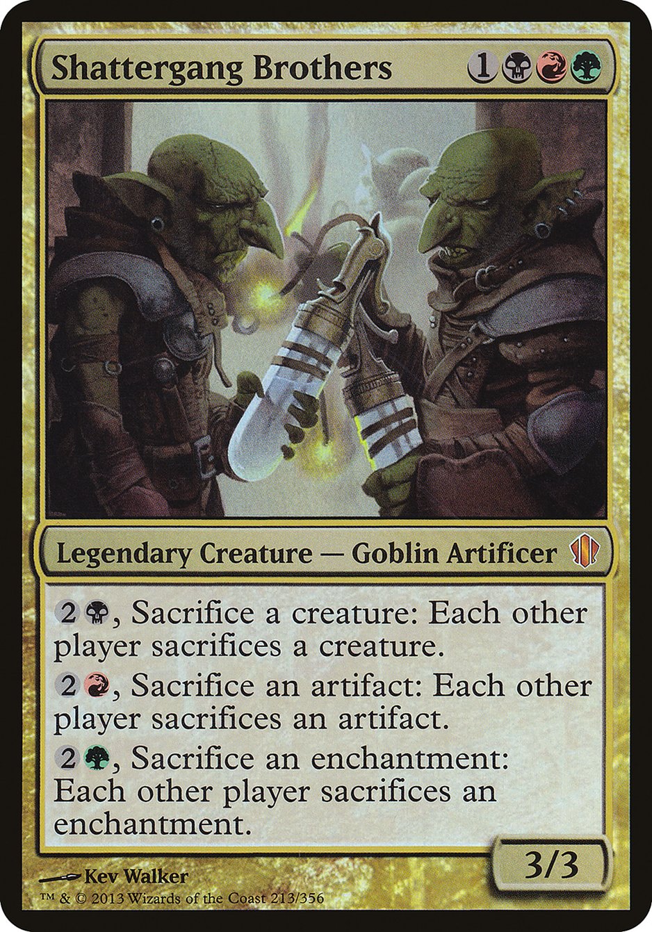 Shattergang Brothers (Oversized) [Commander 2013 Oversized] | Golgari Games