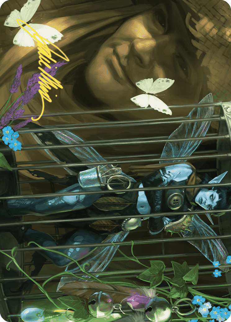 Cooped Up Art Card (Gold-Stamped Signature) [Wilds of Eldraine Art Series] | Local Legends