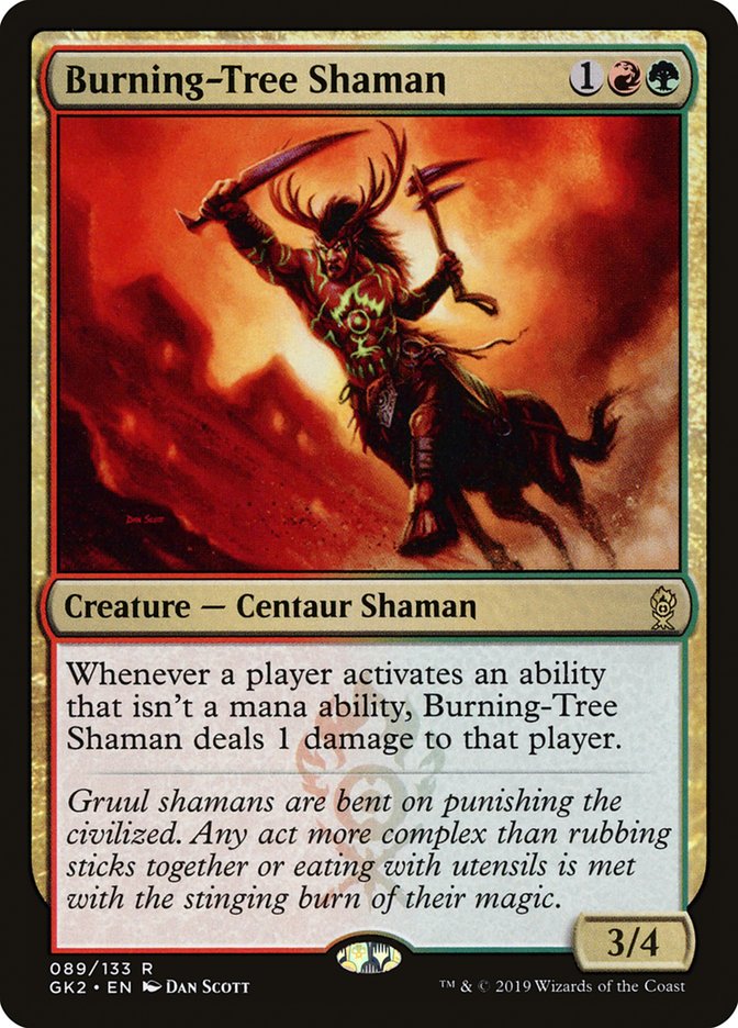 Burning-Tree Shaman [Ravnica Allegiance Guild Kit] | Local Legends