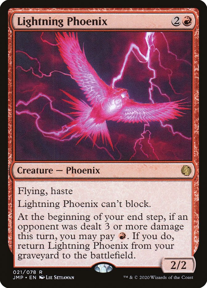 Lightning Phoenix [Jumpstart] | Golgari Games