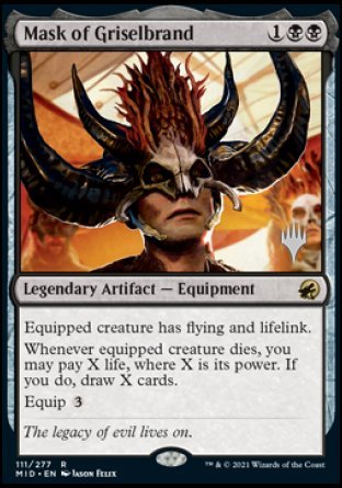 Mask of Griselbrand (Promo Pack) [Innistrad: Midnight Hunt Promos] | Golgari Games