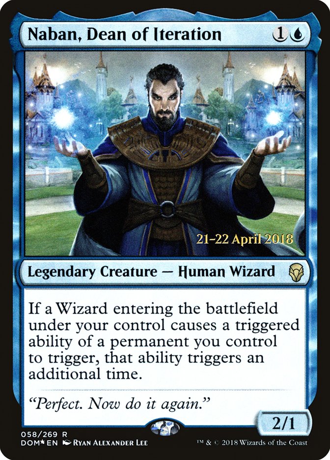 Naban, Dean of Iteration [Dominaria Prerelease Promos] | Local Legends