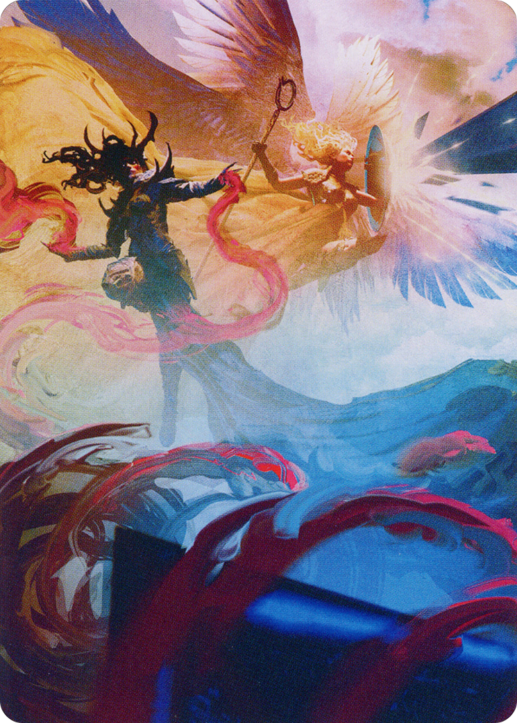 Drana and Linvala Art Card [March of the Machine Art Series] | Local Legends