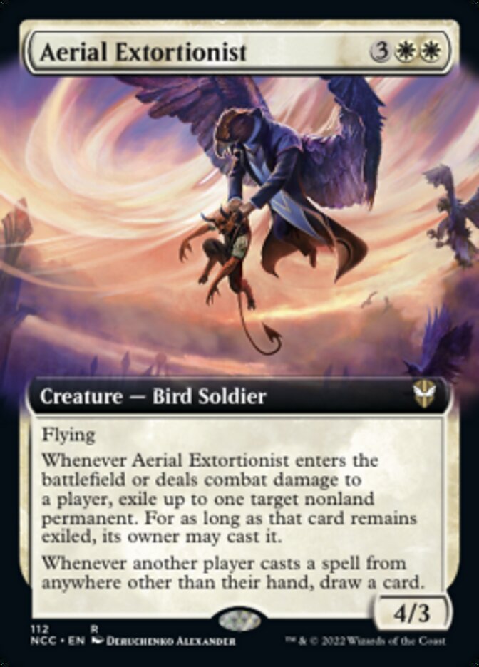 Aerial Extortionist (Extended Art) [Streets of New Capenna Commander] | Golgari Games