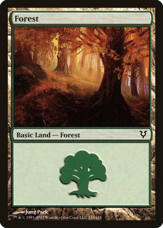 Forest (243) [Avacyn Restored] | Golgari Games