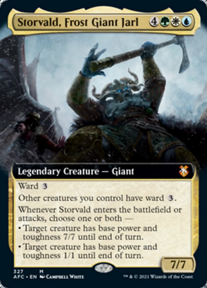 Storvald, Frost Giant Jarl (Extended Art) [Dungeons & Dragons: Adventures in the Forgotten Realms Commander] | Local Legends