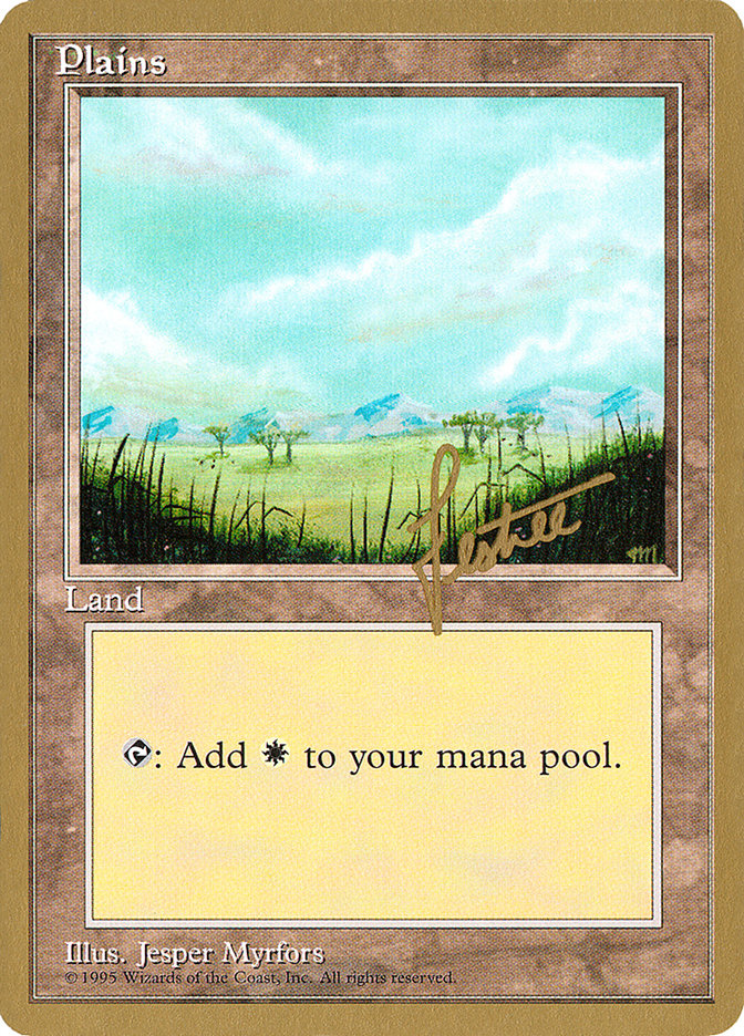 Plains (bl365) (Bertrand Lestree) [Pro Tour Collector Set] | Local Legends