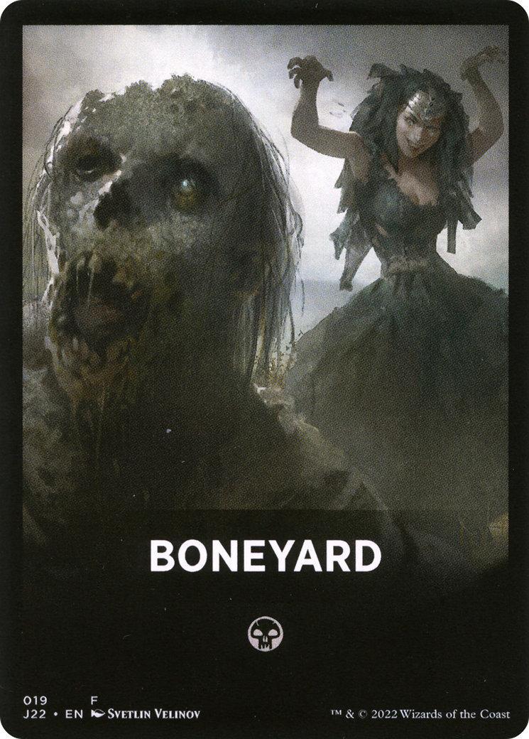 Boneyard Theme Card [Jumpstart 2022 Front Cards] | Golgari Games