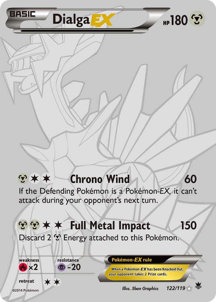 Dialga EX (122/119) [XY: Phantom Forces] | Golgari Games