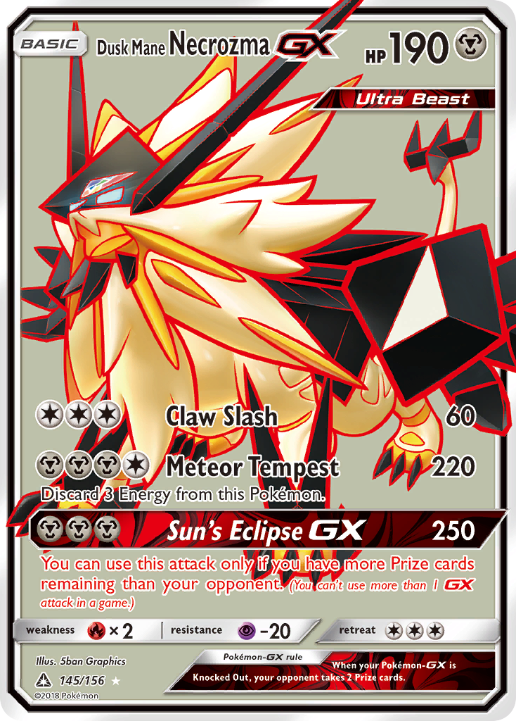 Dusk Mane Necrozma GX (145/156) [Sun & Moon: Ultra Prism] | Golgari Games