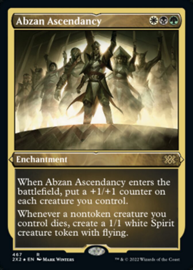 Abzan Ascendancy (Foil Etched) [Double Masters 2022] | Golgari Games