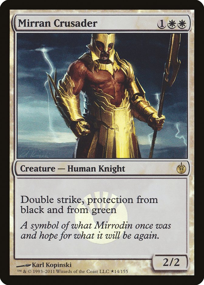 Mirran Crusader (Buy-A-Box) [Mirrodin Besieged Promos] | Local Legends