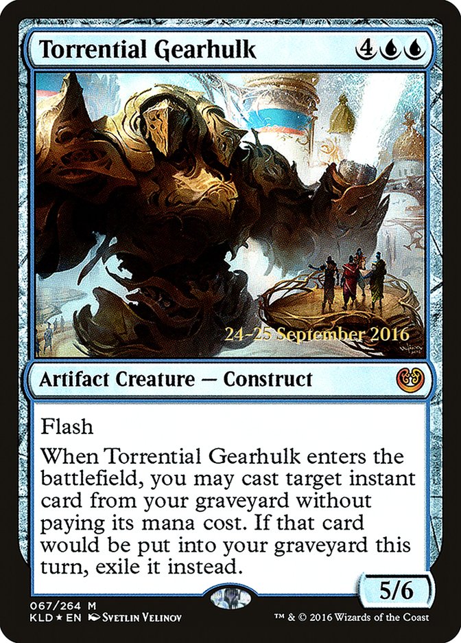 Torrential Gearhulk [Kaladesh Prerelease Promos] | Golgari Games