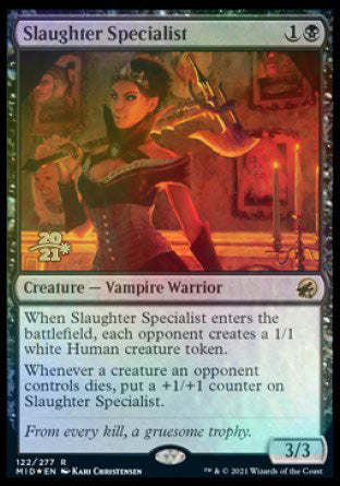 Slaughter Specialist [Innistrad: Midnight Hunt Prerelease Promos] | Golgari Games