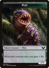 Pest // Jace, Telepath Unbound Emblem Double-Sided Token [Secret Lair: From Cute to Brute Tokens] | Golgari Games