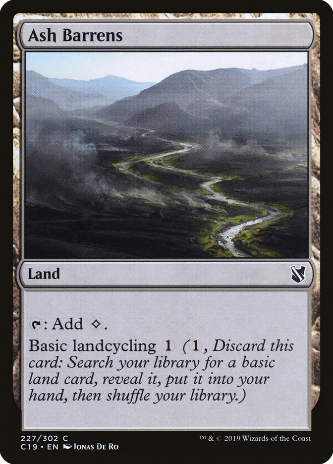 Ash Barrens [Commander 2019] | Golgari Games