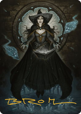 Tasha, the Witch Queen Art Card (76) (Gold-Stamped Signature) [Commander Legends: Battle for Baldur's Gate Art Series] | Local Legends