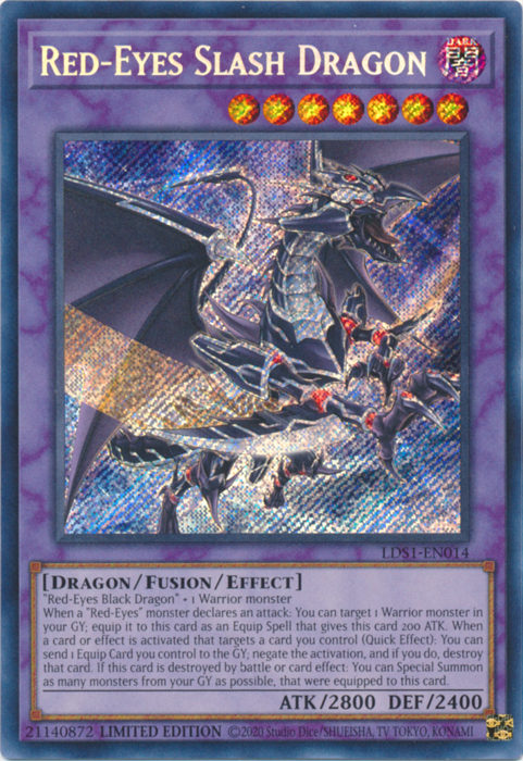 Red-Eyes Slash Dragon [LDS1-EN014] Secret Rare | Golgari Games