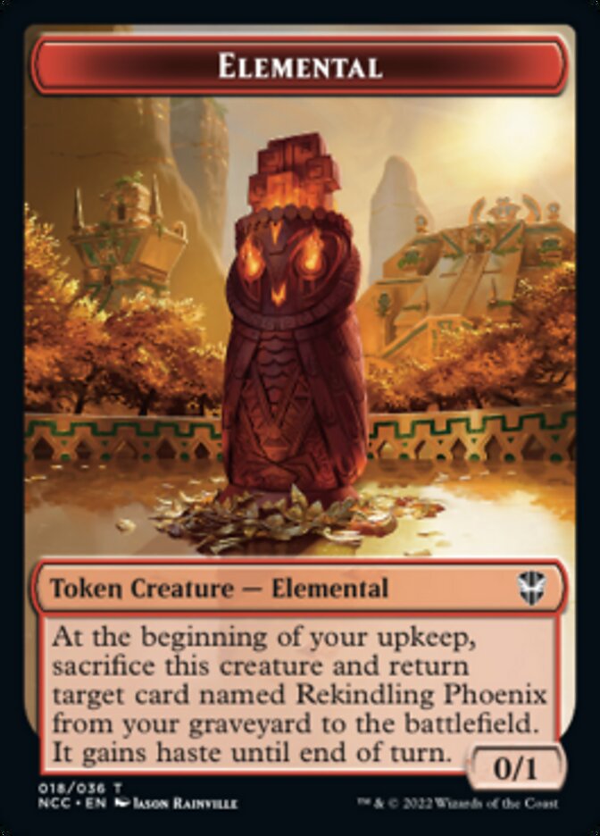 Elemental (018) // Copy Double-sided Token [Streets of New Capenna Commander Tokens] | Golgari Games