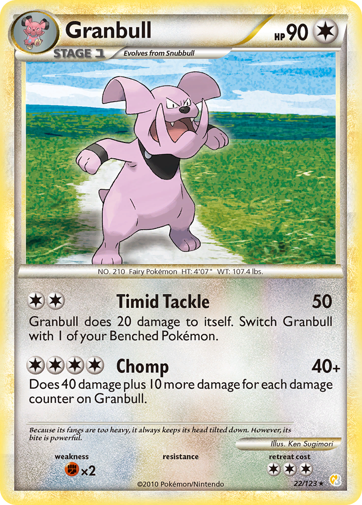 Granbull (22/123) [HeartGold & SoulSilver: Base Set] | Golgari Games