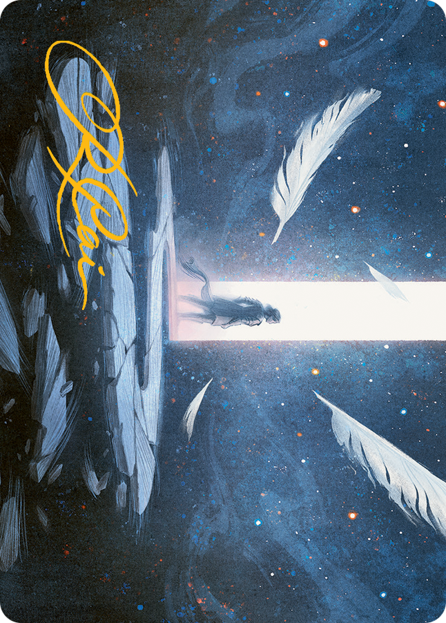 Moment of Truth Art Card (Gold-Stamped Signature) [March of the Machine Art Series] | Local Legends