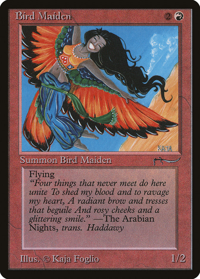 Bird Maiden (Dark Mana Cost) [Arabian Nights] | Golgari Games