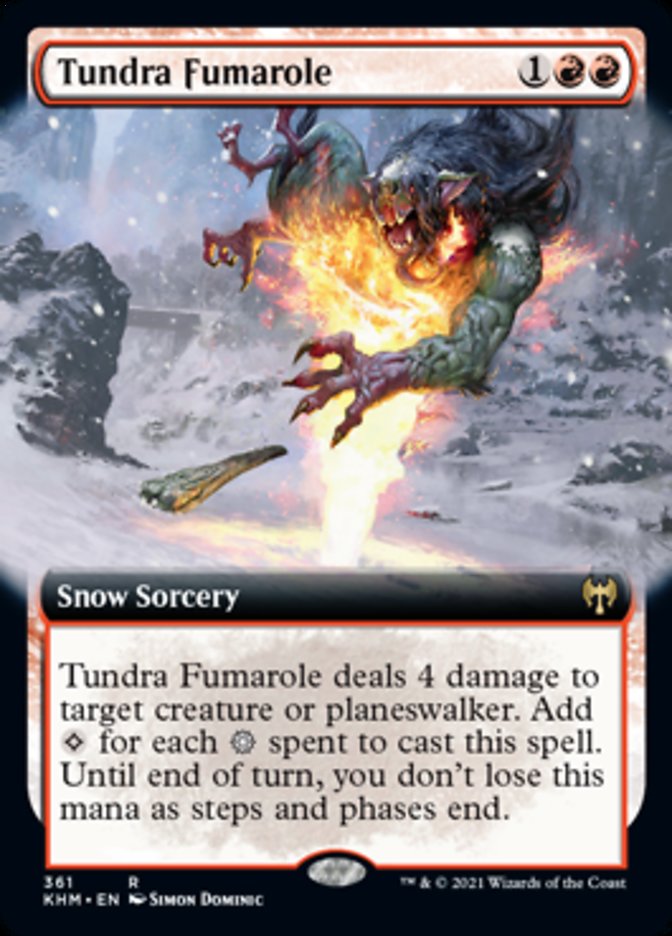 Tundra Fumarole (Extended Art) [Kaldheim] | Golgari Games