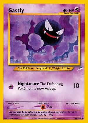 Gastly (65/105) [Neo Destiny Unlimited] | Golgari Games