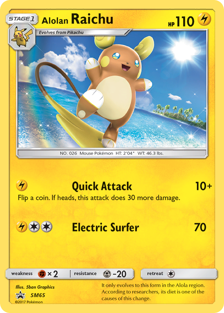 Alolan Raichu (SM65) [Sun & Moon: Black Star Promos] | Golgari Games