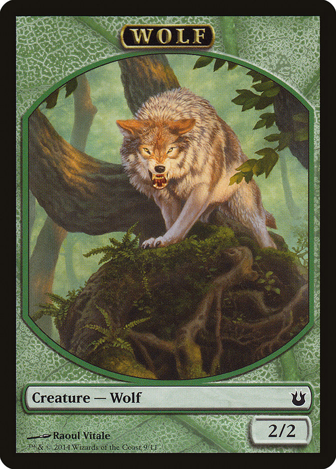 Wolf Token [Born of the Gods Tokens] | Golgari Games