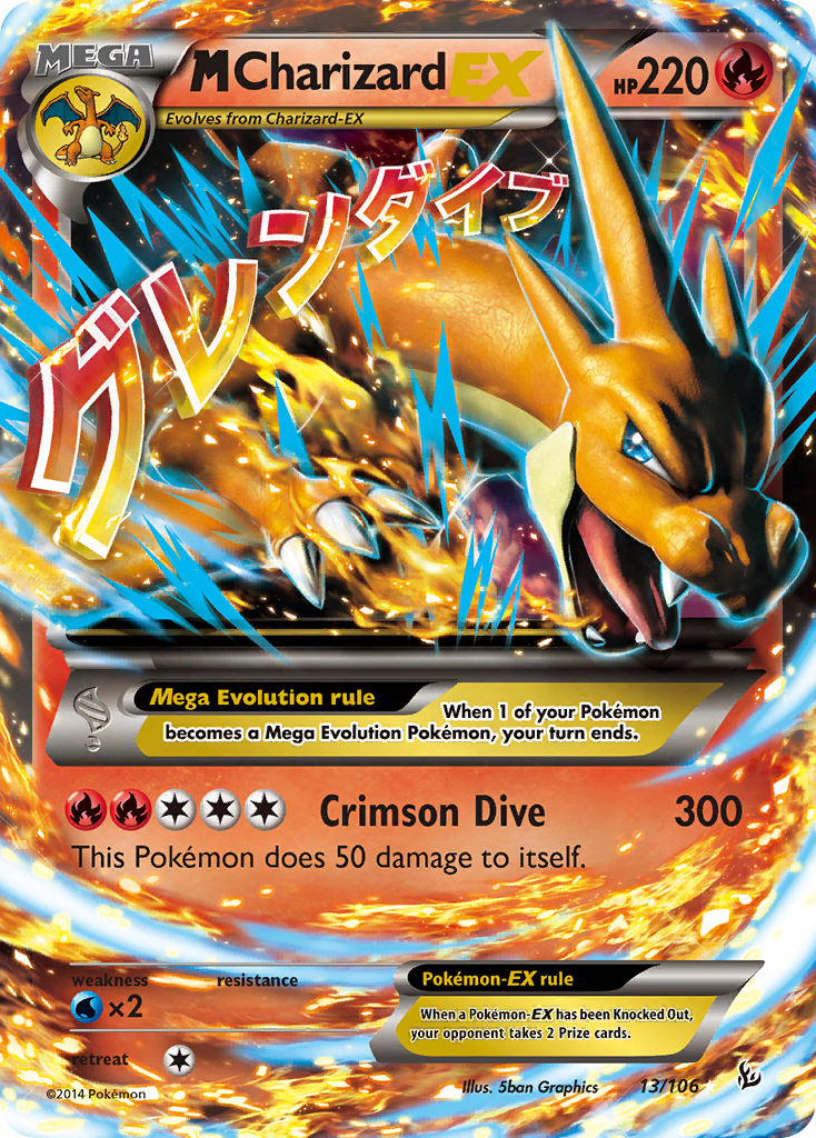 M Charizard EX (13/106) [XY: Flashfire] | Golgari Games