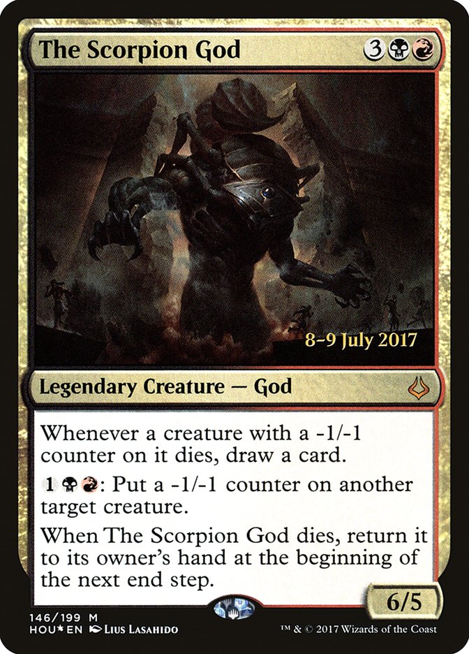 The Scorpion God [Hour of Devastation Prerelease Promos] | Golgari Games