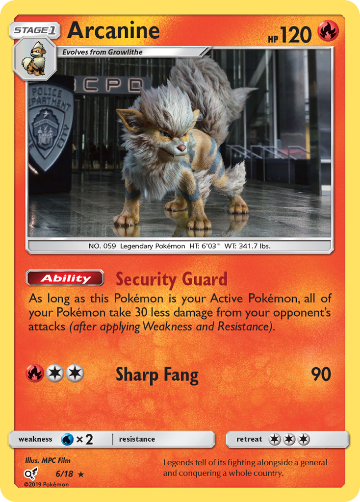 Arcanine (6/18) [Sun & Moon: Detective Pikachu] | Golgari Games