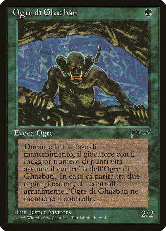 Ghazban Ogre (Italian) "Ogre di Ghazban" [Rinascimento] | Golgari Games