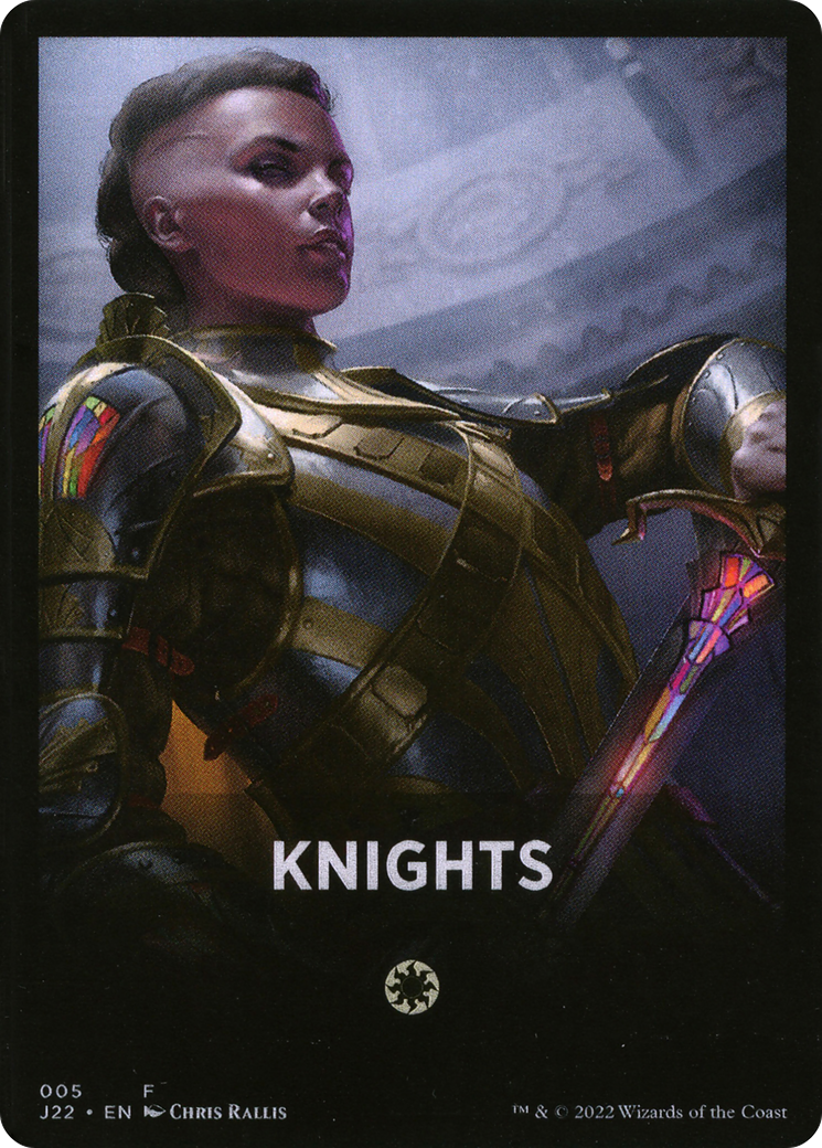 Knights Theme Card [Jumpstart 2022 Front Cards] | Golgari Games