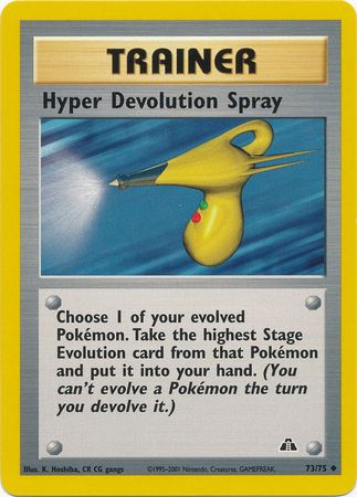 Hyper Devolution Spray (73/75) [Neo Discovery Unlimited] | Golgari Games