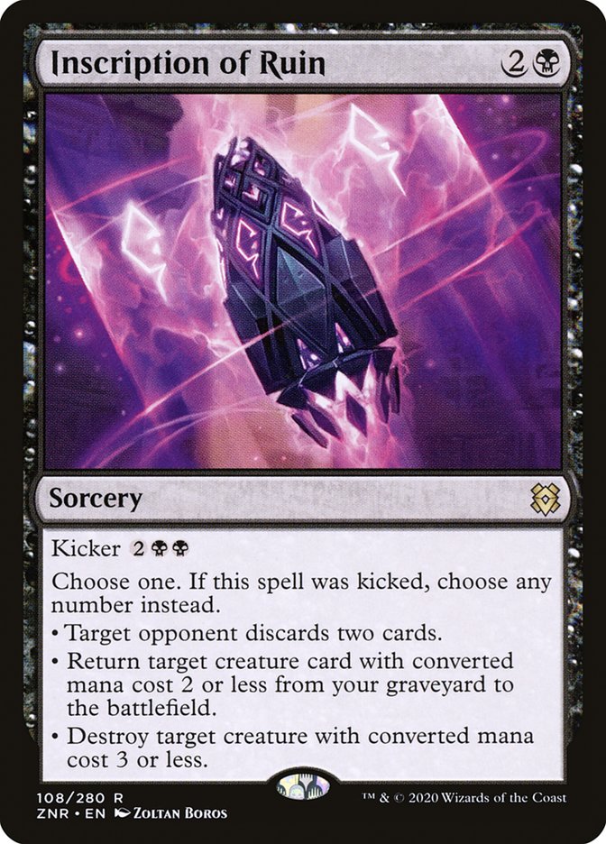 Inscription of Ruin [Zendikar Rising] | Local Legends