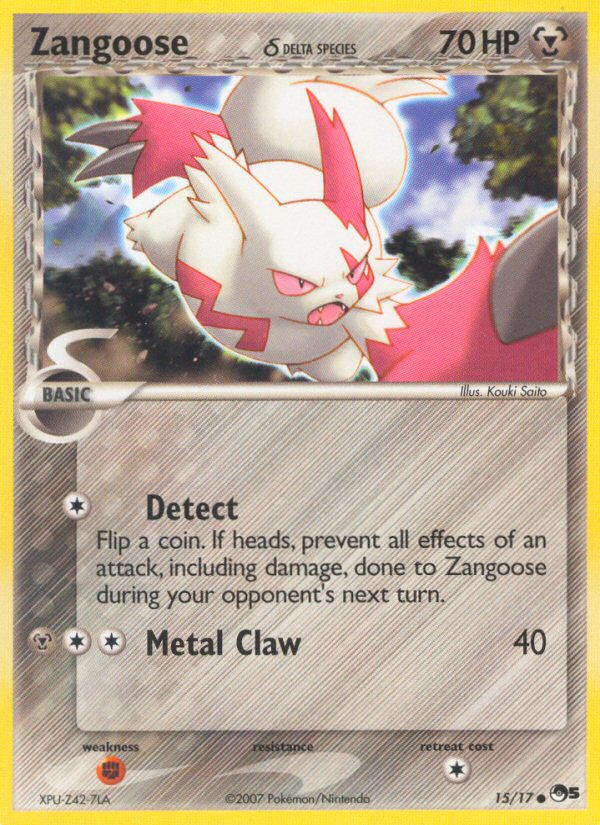 Zangoose (15/17) (Delta Species) [POP Series 5] | Golgari Games