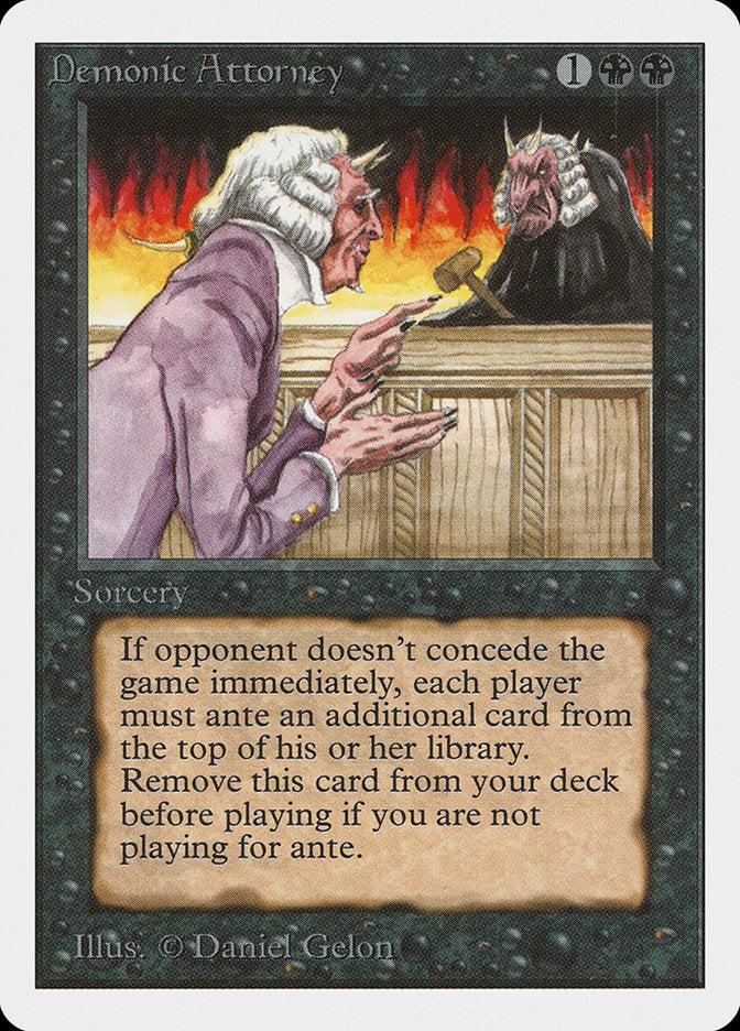 Demonic Attorney [Unlimited Edition] | Golgari Games